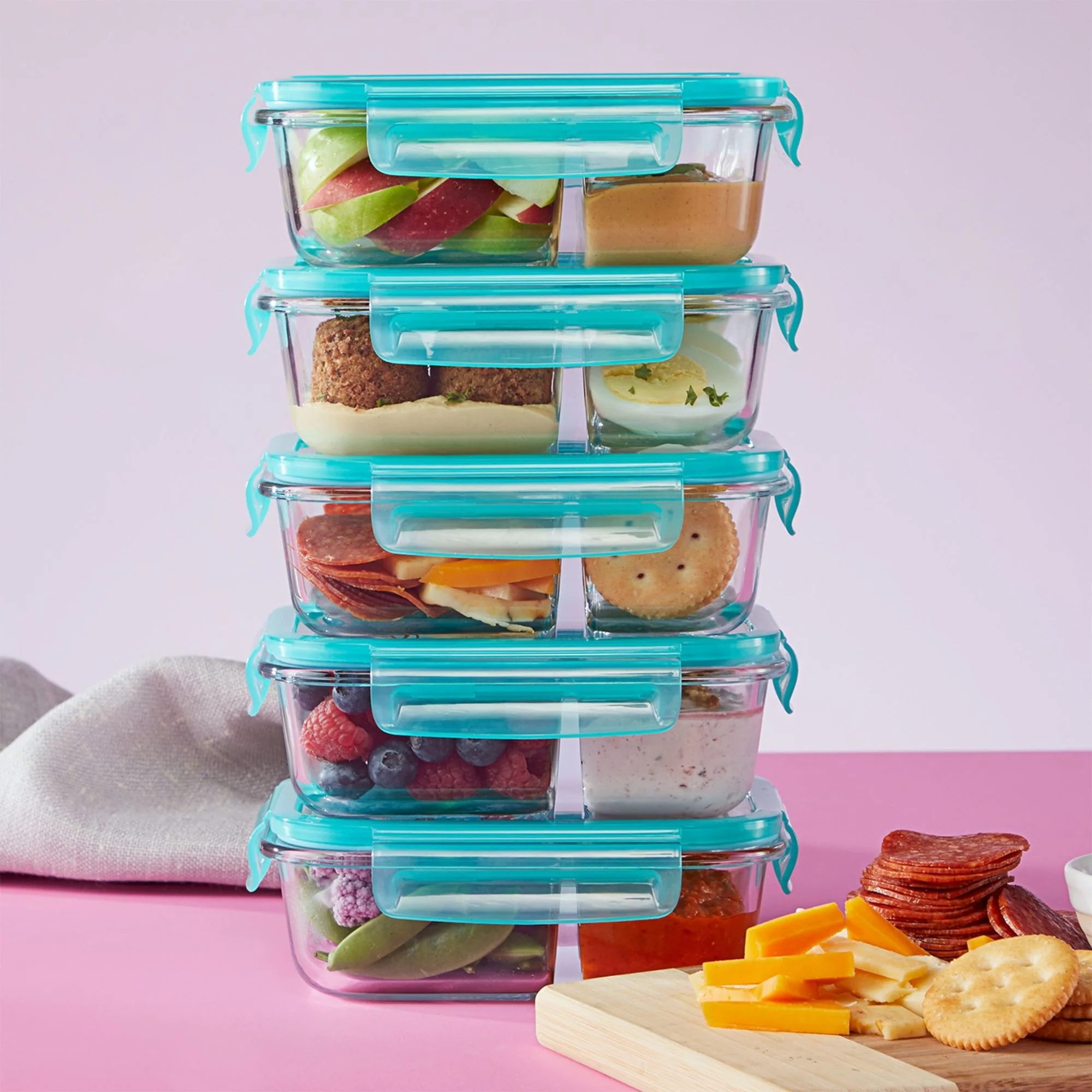 Pyrex® MealBox 10-Piece Divided Storage Set, 2.3 Cup - Image 2