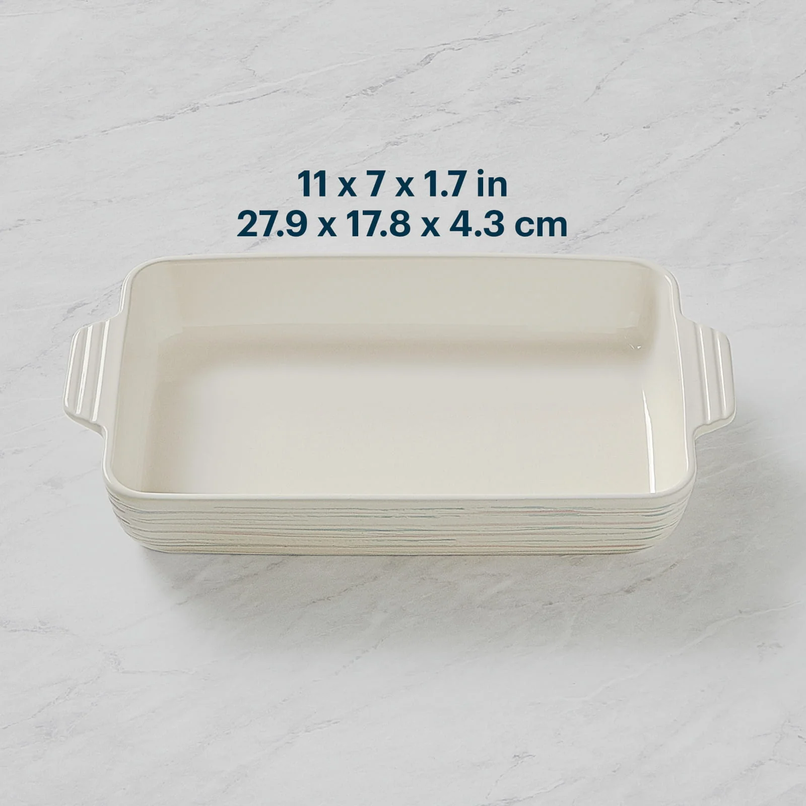 Pyrex® 2QT 7" x 11" Rectangular Ceramic Baking Dish - Image 3