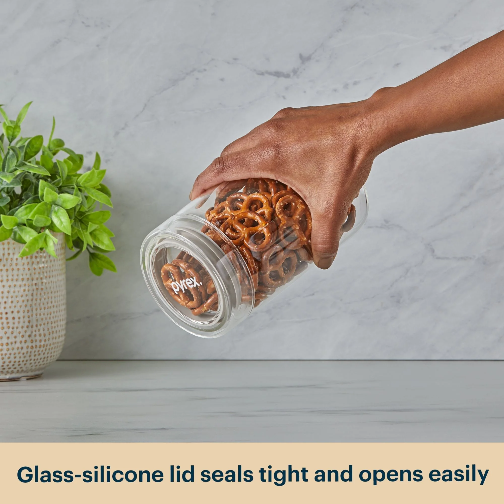 Pyrex® 3-Piece Glass Canister Set - Image 4