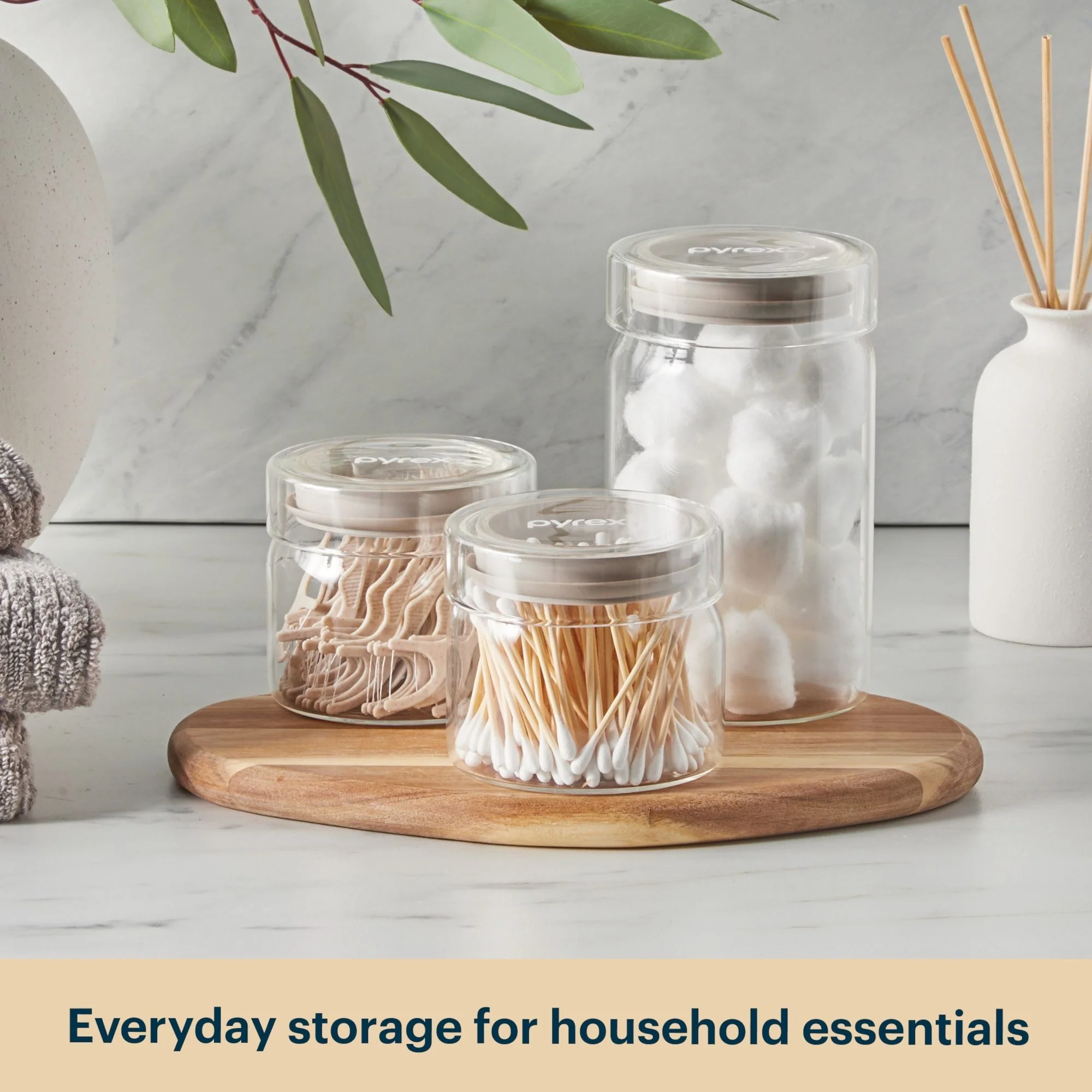 Pyrex® 3-Piece Glass Canister Set - Image 6