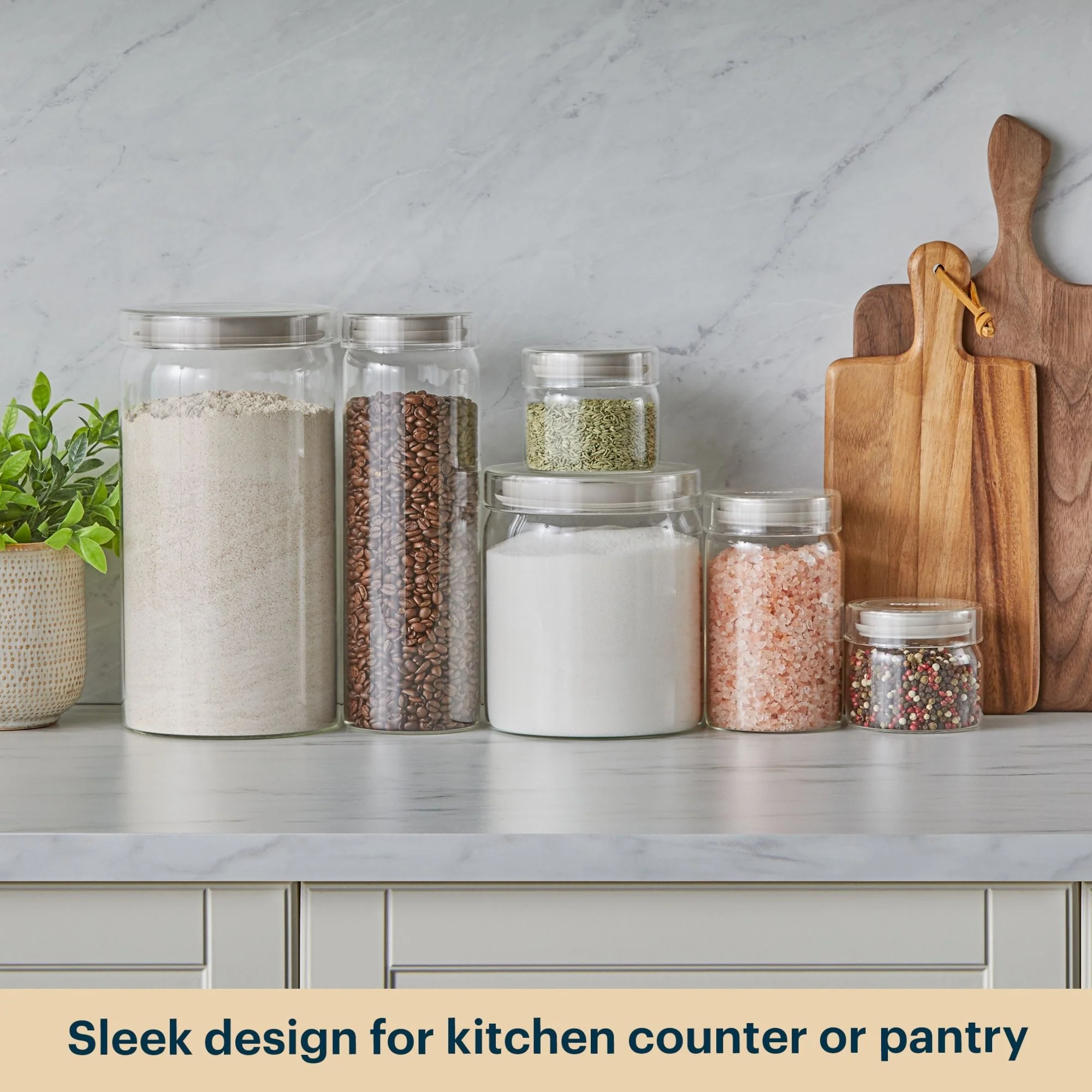 Pyrex® 6-Piece Glass Canister Set - Image 4