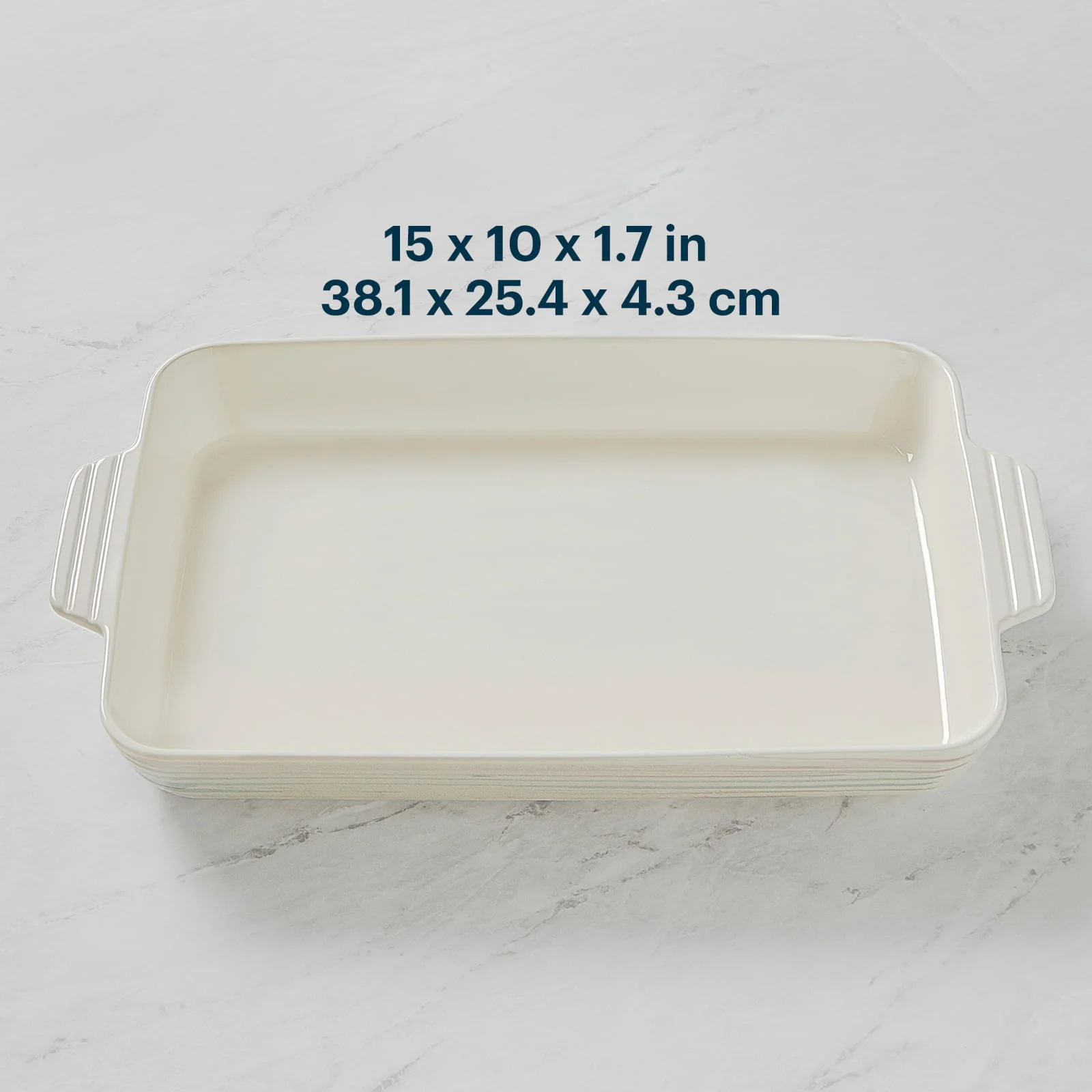 Pyrex® 4QT 10" x 15" Rectangular Ceramic Baking Dish - Image 3