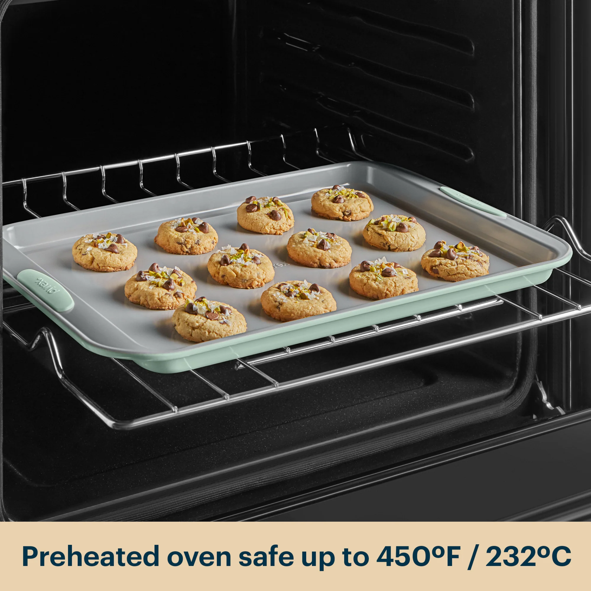 Pyrex® Metal Bakeware 3-Piece Large Cookie Sheet Set in Sage - Image 6
