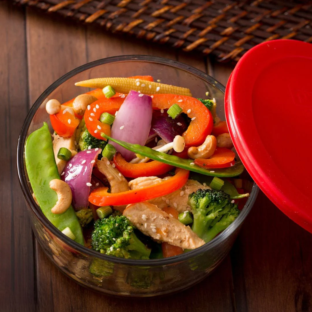 Pyrex® Simply Store® 2-cup Glass Food Storage Container with Red Lid - Image 2