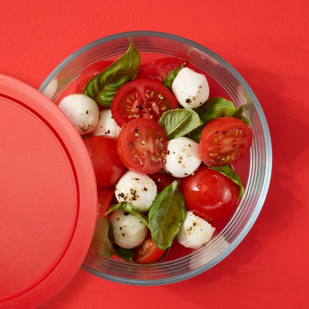 Pyrex® Simply Store® 4-cup Glass Food Storage Container with Red Lid - Image 2