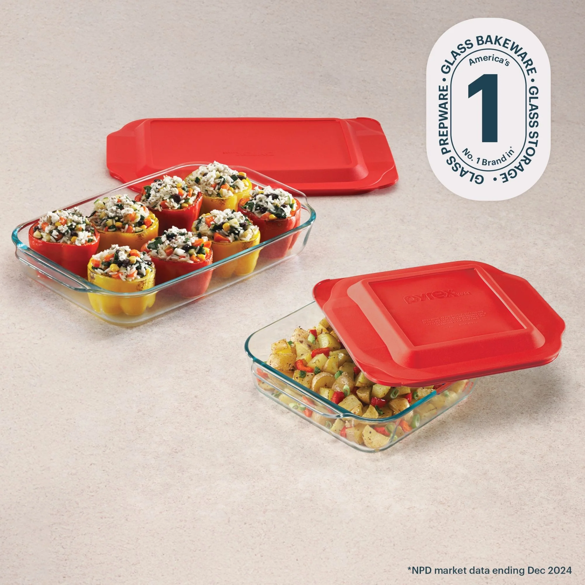 Pyrex® Basics 4-piece Glass Bakeware Set - Image 4